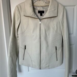 Danier Cream Leather Jacket